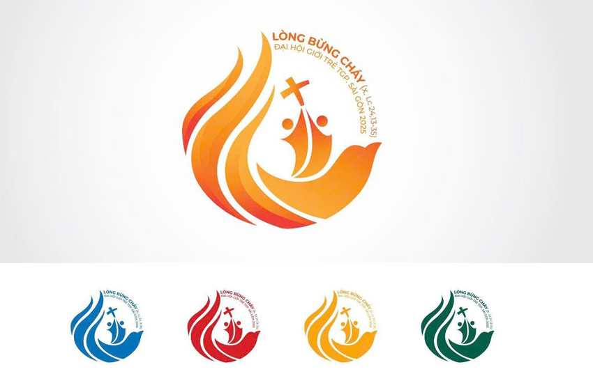  Sắc màu của lòng bừng cháy – Demo logo Đại Hội Giới Trẻ 2025