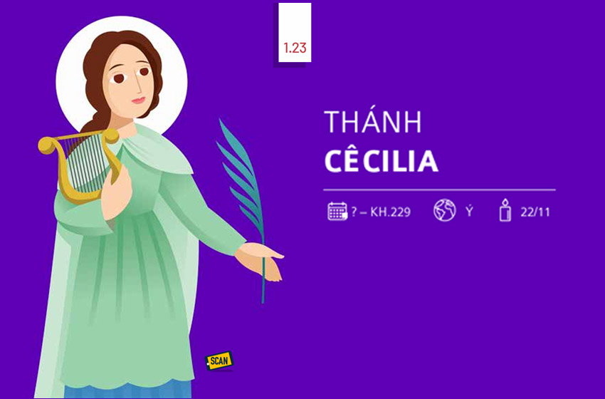  1.23 Thánh Cêcilia